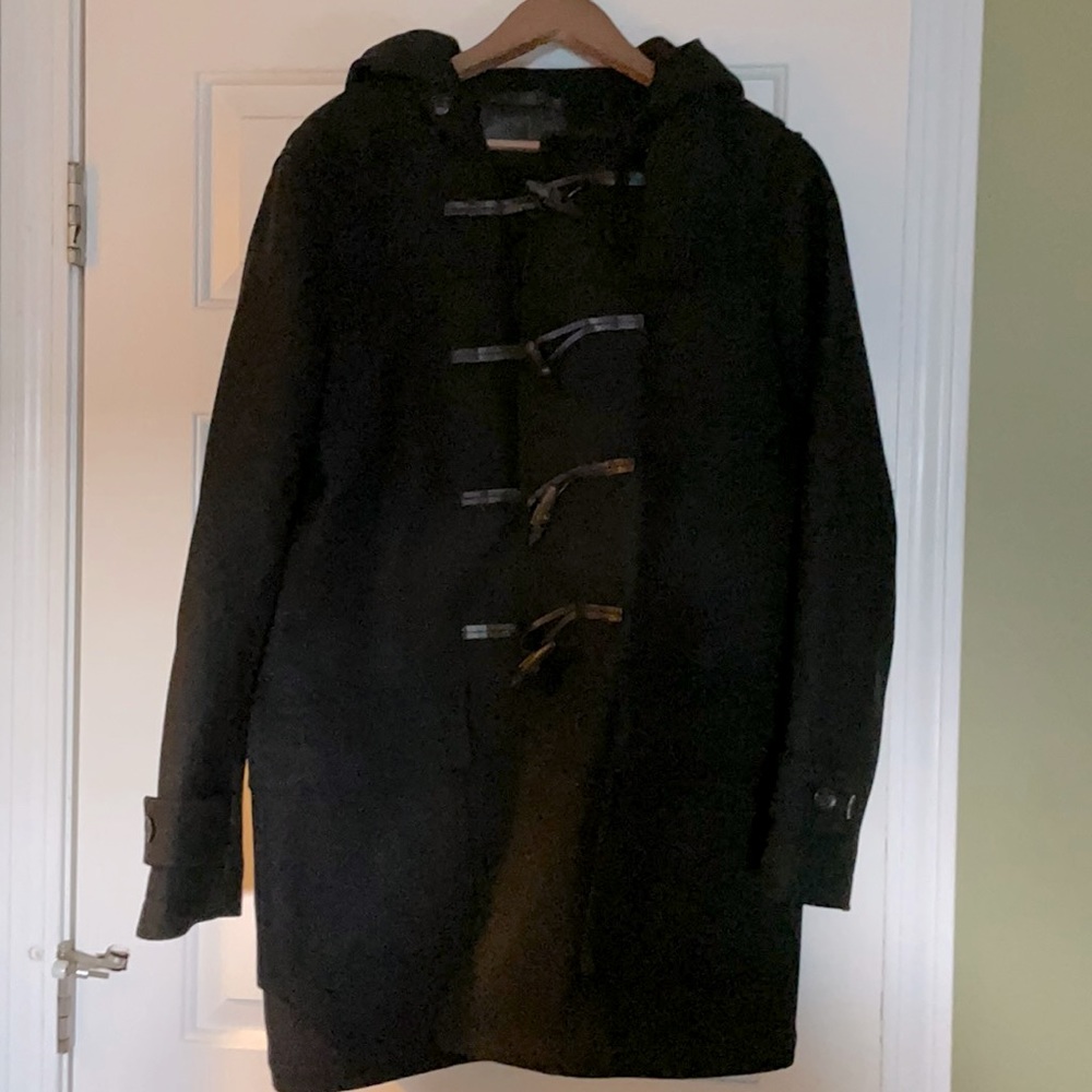 COACH MEN’S Black Winter Wool Pea Coat